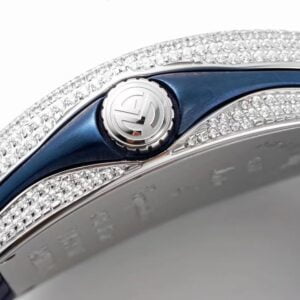 FRANCK MULLER V45 COPIES WATCHES BLUE DIAL KOI FISH RHINESTONE GEM ABF FACTORY 44MM 5 20210816122242424