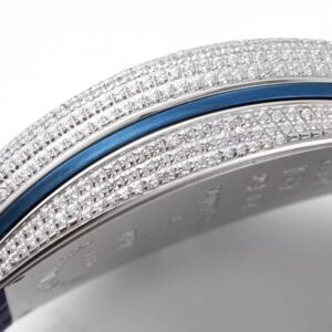 FRANCK MULLER V45 COPIES WATCHES BLUE DIAL KOI FISH RHINESTONE GEM ABF FACTORY 44MM 6 20210816122244886