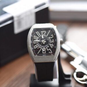 FRANCK MULLER V45 SC DT COPIES WATCHES BLACK DIAL RHINESTONE CASE ABF FACTORY 44MM 1 25855fb67239da0 19