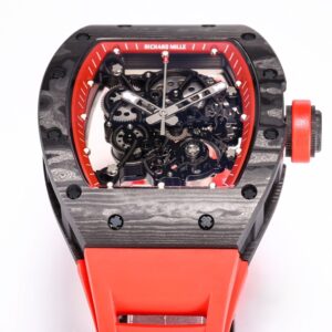 ĐỒNG HỒ RICHARD MILLE RM055 TOURBILLON REPLICA 11 FULL CARBON MÀU ĐỎ 45MM 4 74cc1706fec8621