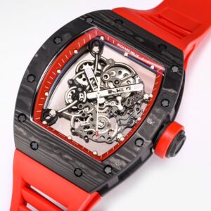 ĐỒNG HỒ RICHARD MILLE RM055 TOURBILLON REPLICA 11 FULL CARBON MÀU ĐỎ 45MM 1 7b873a881328f3e
