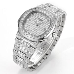 PATEK PHILIPPE NAUTILUS 5719/10G BEST COPIES WATCHES RHINESTONE GEM BAGUETTE MS FACTORY 40MM 2 e030c3cc981834e