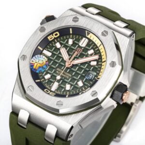 ĐỒNG HỒ AUDEMARS PIGUET ROYAL OAK OFFSHOE 15720ST NAM MÀU XANH LÁ CÂY IPF 42MM 1 05303eb74f10962 1024x683 1