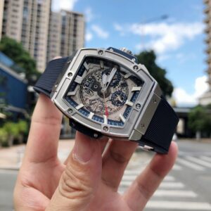 HUBLOT BIG BANG OF SPIRIT FAKE 11 SWISS MOVEMENT WATCH CHARCOAL BLUE HB 45MM 1 ĐỒNG HỒ HUBLOT BIG BANG OF SPIRIT FAKE 11 MÁY THỤY SỸ MÀU XANH THAN HB 45MM