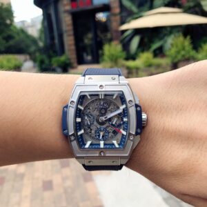 HUBLOT BIG BANG OF SPIRIT FAKE 11 SWISS MOVEMENT WATCH CHARCOAL BLUE HB 45MM 7 ĐỒNG HỒ HUBLOT BIG BANG OF SPIRIT FAKE 11 MÁY THỤY SỸ MÀU XANH THAN HB 45MM