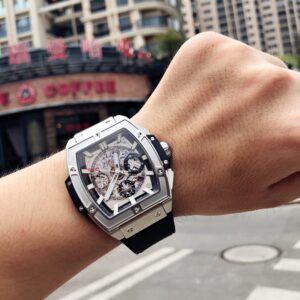 HUBLOT SPIRIT OF BIG BANG SUPER FAKE 11 WATCH SWISS HB FACTORY 45MM 5 ĐỒNG HỒ HUBLOT BIG BANG UNICO SANG BLEU II TITANIUM REPLICA CAO CẤP HB FACTORY 45MM