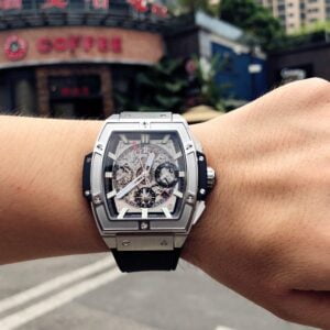 HUBLOT SPIRIT OF BIG BANG SUPER FAKE 11 WATCH SWISS HB FACTORY 45MM 6 ĐỒNG HỒ HUBLOT BIG BANG UNICO SANG BLEU II TITANIUM REPLICA CAO CẤP HB FACTORY 45MM