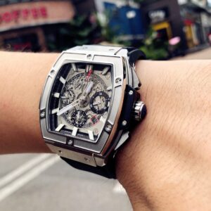 HUBLOT SPIRIT OF BIG BANG SUPER FAKE 11 WATCH SWISS HB FACTORY 45MM 7 ĐỒNG HỒ HUBLOT BIG BANG UNICO SANG BLEU II TITANIUM REPLICA CAO CẤP HB FACTORY 45MM