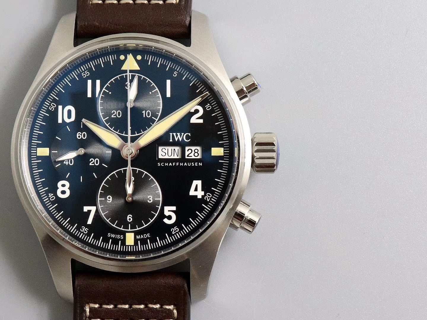 ĐỒNG HỒ IWC PILOT’S IW387903 CHRONOGRAPH SPITFIRE REPLICA 11 ZF FACTORY 41MM ĐỒNG HỒ IWC PILOT’S IW387903 CHRONOGRAPH SPITFIRE REPLICA 11 ZF FACTORY 41MM