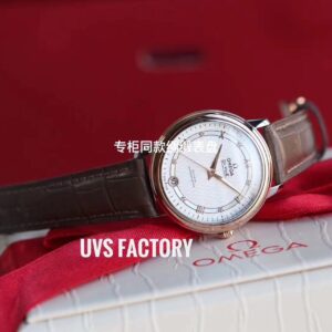 ĐỒNG HỒ NỮ OMEGA DE VILLE REPLICA 11 DÂY DA MÀU NÂU UVS FACTORY 32.7MM 3 20210912075833457