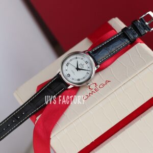 ĐỒNG HỒ NỮ OMEGA DE VILLE REPLICA 11 DÂY DA CÁ SẤU UVS FACTORY 32.7MM 4 20210912080233970
