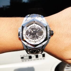 HUBLOT BIG BANG UNICO SANG BLEU II TITANIUM REPLICA HIGH-CLASS WATCH HB FACTORY 45MM 6 ĐỒNG HỒ HUBLOT BIG BANG UNICO SANG BLEU II TITANIUM REPLICA CAO CẤP HB FACTORY 45MM