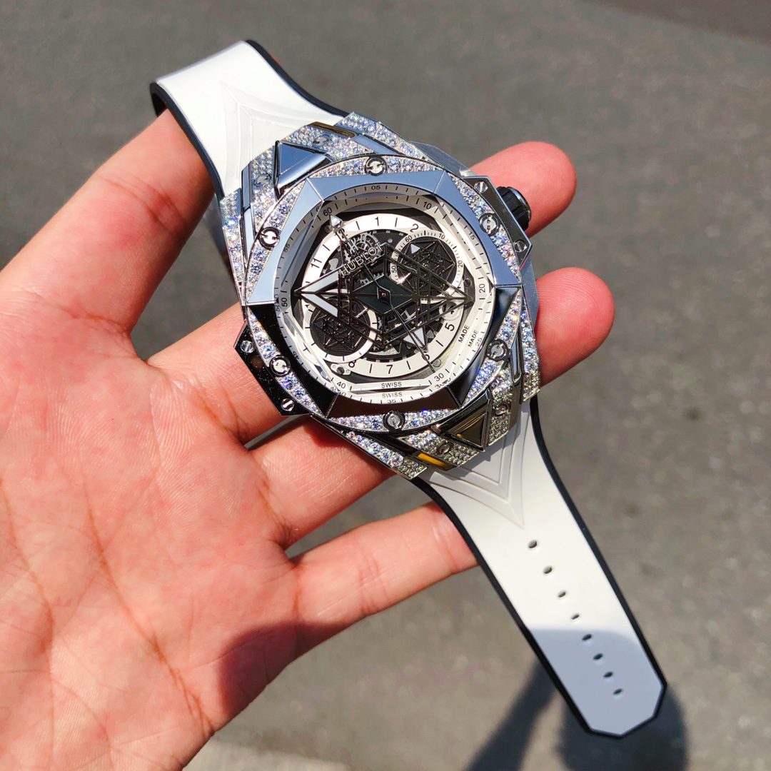 ĐỒNG HỒ HUBLOT BIG BANG UNICO SANG BLEU II TITANIUM DIAMONDS REPLICA 11 HB FACTORY 45MM ĐỒNG HỒ HUBLOT BIG BANG UNICO SANG BLEU II TITANIUM DIAMONDS REPLICA 11 HB FACTORY 45MM