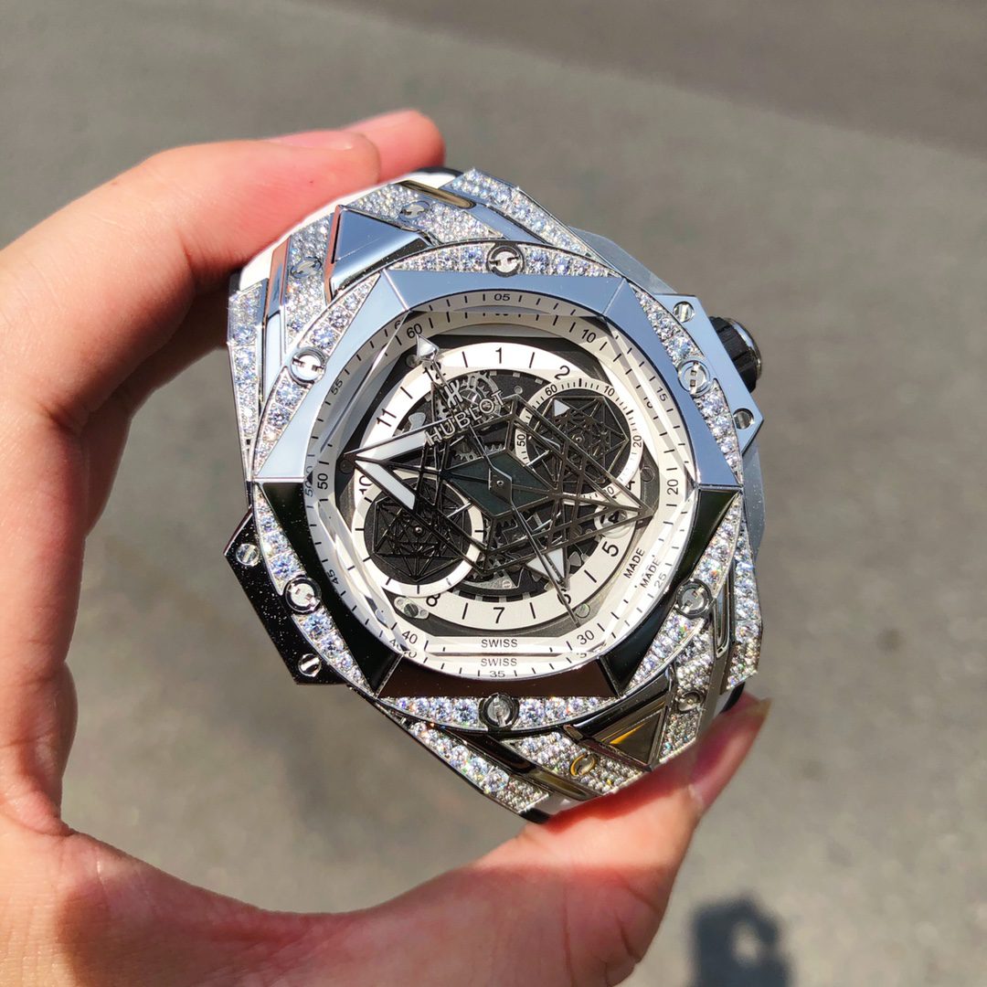 ĐỒNG HỒ HUBLOT BIG BANG UNICO SANG BLEU II TITANIUM DIAMONDS REPLICA 11 HB FACTORY 45MM ĐỒNG HỒ HUBLOT BIG BANG UNICO SANG BLEU II TITANIUM DIAMONDS REPLICA 11 HB FACTORY 45MM