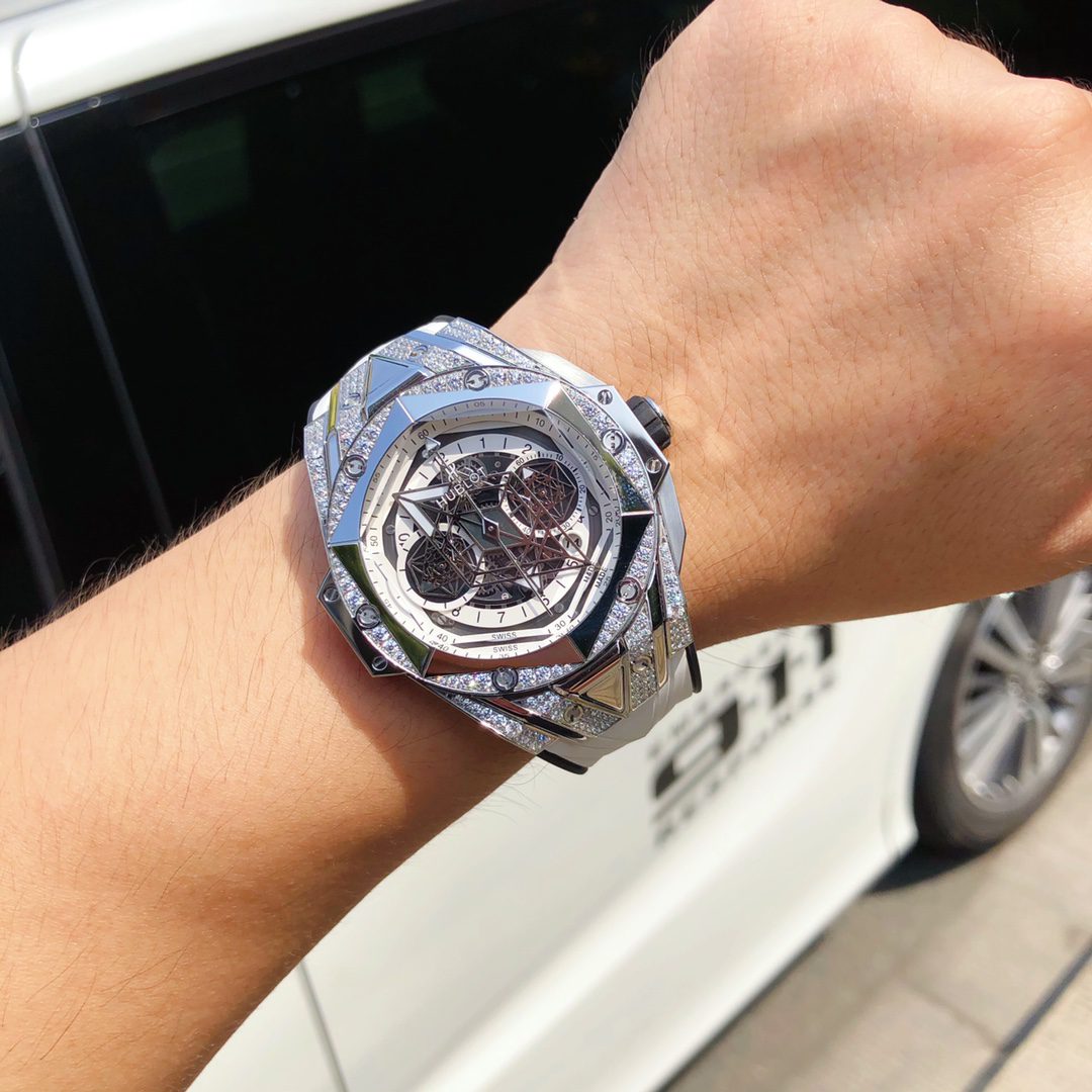 ĐỒNG HỒ HUBLOT BIG BANG UNICO SANG BLEU II TITANIUM DIAMONDS REPLICA 11 HB FACTORY 45MM ĐỒNG HỒ HUBLOT BIG BANG UNICO SANG BLEU II TITANIUM DIAMONDS REPLICA 11 HB FACTORY 45MM
