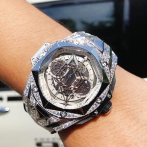 HUBLOT BIG BANG SANG BLEU II TITANIUM DIAMONDS REPLICA 11 HB FACTORY 45MM WATCH 7 ĐỒNG HỒ HUBLOT BIG BANG UNICO SANG BLEU II TITANIUM DIAMONDS REPLICA 11 HB FACTORY 45MM