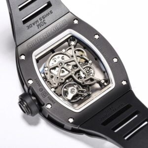 ĐỒNG HỒ RICHARD MILLE RM055 TOURBILLON GỐM MÀU ĐEN REPLICA CAO CẤP BBR 45MM 6 3f37169945af516