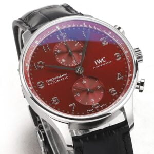 ĐỒNG HỒ IWC SCHAFFHAUSEN PORTUGIESER CHRONOGRAPH IW371616 REPLICA 11 DÂY DA V6S 40MM 1 ĐỒNG HỒ IWC SCHAFFHAUSEN PORTUGIESER CHRONOGRAPH IW371616 REPLICA 11 DÂY DA V6S 40MM