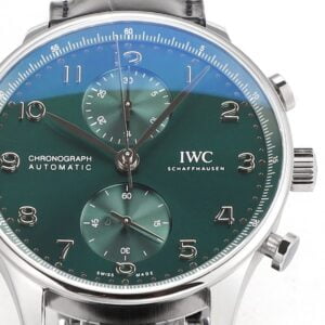 ĐỒNG HỒ IWC SCHAFFHAUSEN PORTUGIESER CHRONOGRAPH IW371615 REPLICA 11 MẶT XANH V6S 40MM 5 ĐỒNG HỒ IWC SCHAFFHAUSEN PORTUGIESER CHRONOGRAPH IW371615 REPLICA 11 MẶT XANH V6S 40MM