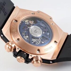 HUBLOT BIG BANG UNICO KING GOLD GOOD IMITATION WATCHES ROSE GOLD PLATE BLUE DIAL ZF FACTORY 44MM 7 ĐỒNG HỒ HUBLOT BIG BANG UNICO KING GOLD REP 11 DÂY CAO SU MÀU XANH ZF 44MM