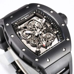 ĐỒNG HỒ RICHARD MILLE RM055 TOURBILLON GỐM MÀU ĐEN REPLICA CAO CẤP BBR 45MM 2 a94c815b9682651
