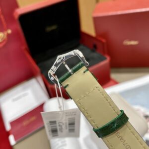 ĐỒNG HỒ CARTIER TANK MUST DE CARTIER REPLICA 11 NỮ MÀU XANH LÁ CÂY DR 25x34MM 6 b20f31f9b1841e7 61