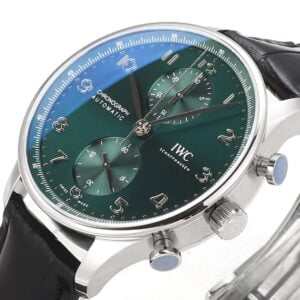 ĐỒNG HỒ IWC SCHAFFHAUSEN PORTUGIESER CHRONOGRAPH IW371615 REPLICA 11 MẶT XANH V6S 40MM 4 ĐỒNG HỒ IWC SCHAFFHAUSEN PORTUGIESER CHRONOGRAPH IW371615 REPLICA 11 MẶT XANH V6S 40MM