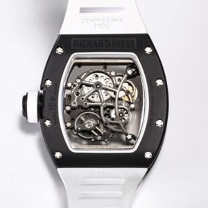ĐỒNG HỒ RICHARD MILLE RM055 TOURBILLON CERAMIC REPLICA 11 DÂY CAO SU TRẮNG BBR 45MM 6 cacb9951e5598f4
