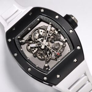 ĐỒNG HỒ RICHARD MILLE RM055 TOURBILLON CERAMIC ĐEN REPLICA 11 DÂY TRẮNG BBR 45MM 1 db62c7678f32a85