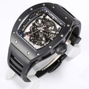 ĐỒNG HỒ RICHARD MILLE RM055 TOURBILLON GỐM MÀU ĐEN REPLICA CAO CẤP BBR 45MM 1 e161255df5a88cc