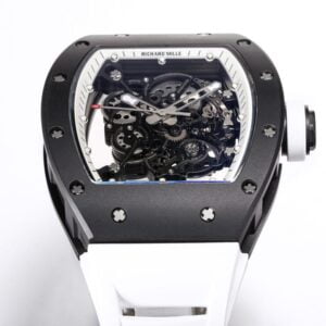 ĐỒNG HỒ RICHARD MILLE RM055 TOURBILLON CERAMIC REPLICA 11 DÂY CAO SU TRẮNG BBR 45MM 3 e200b02eb2863fb