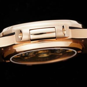 PATEK PHILIPPE NAUTILUS 5711 ROSE GOLD BEST COPIES WATCHES RHINESTONE GEM LEATHER STRAP GS FACTORY 40MM 5 i1664948857 4853 6