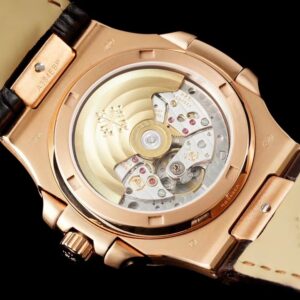PATEK PHILIPPE NAUTILUS 5711 ROSE GOLD BEST COPIES WATCHES RHINESTONE GEM LEATHER STRAP GS FACTORY 40MM 7 i1664948857 584 7