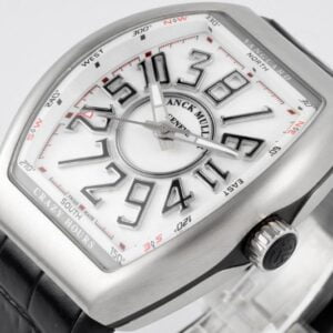 FRANCK MULLER VANGUARD V45 CRAZY HOURS IMITATION WATCHES WHITE DIAL ABF FACTORY 44MM 5 50deee99939ac4f 22