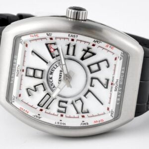 FRANCK MULLER VANGUARD V45 CRAZY HOURS IMITATION WATCHES WHITE DIAL ABF FACTORY 44MM 1 50deee99939ac4f 26