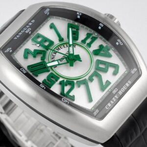 FRANCK MULLER V45 CRAZY HOURS BEST COPIES WATCH GREEN HOUR STAINLESS STEEL ABF FACTORY 44MM 1 50deee99939ac4f 28