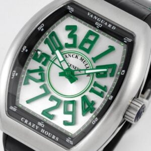 FRANCK MULLER V45 CRAZY HOURS BEST COPIES WATCH GREEN HOUR STAINLESS STEEL ABF FACTORY 44MM 2 50deee99939ac4f 29