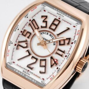 FRANCK MULLER VANGUARD V45 CRAZY HOURS BEST REPLICA WATCHES ROSE GOLD CASE WHITE DIAL ABF FACTORY 44MM 3 50deee99939ac4f 48