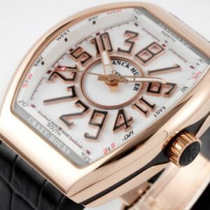 FRANCK MULLER VANGUARD V45 CRAZY HOURS BEST REPLICA WATCHES ROSE GOLD CASE WHITE DIAL ABF FACTORY 44MM 4 50deee99939ac4f 49
