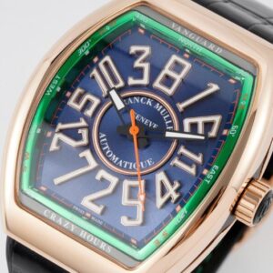 FRANCK MULLER V45 VANGUARD CRAZY HOURS BEST COPIES WATCHES ROSE GOLD CASE BLUE DIAL ABF FACTORY 44MM 3 50deee99939ac4f 57