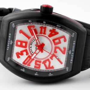 FRANCK MULLER VANGUARD V45 CRAZY HOURS COPIES WATCH RED HOURS ABF FACTORY 44MM 3 50deee99939ac4f 66