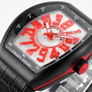 FRANCK MULLER VANGUARD V45 CRAZY HOURS COPIES WATCH RED HOURS ABF FACTORY 44MM 4 50deee99939ac4f 67