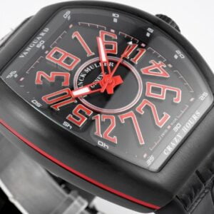 FRANCK MULLER VANGUARD V45 CRAZY HOURS HIGH END REPLICA WATCHES BLACK CASE RED HOURS ABF FACTORY 44MM 3 50deee99939ac4f 75