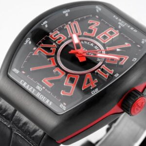FRANCK MULLER VANGUARD V45 CRAZY HOURS HIGH END REPLICA WATCHES BLACK CASE RED HOURS ABF FACTORY 44MM 7 50deee99939ac4f 79