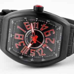 FRANCK MULLER VANGUARD V45 CRAZY HOURS HIGH END REPLICA WATCHES BLACK CASE RED HOURS ABF FACTORY 44MM 8 50deee99939ac4f 80