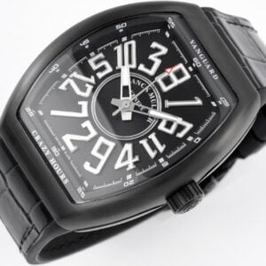 FRANCK MULLER VANGUARD V45 CRAZY HOURS BEST COPIES WATCHES ALL BLACK ABF FACTORY 44MM 4 50deee99939ac4f 85