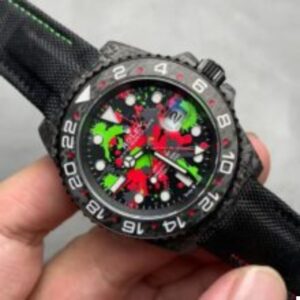 ĐỒNG HỒ ROLEX DIW SUBMARINER FULL CARBON MÀU ĐỎ XANH VS FACTORY 40MM 8 VS厂【DIW改装款】Rolex劳力士格林尼治型II系列碳纤维表壳腕表