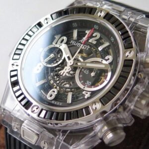 ĐỒNG HỒ HUBLOT BIG BANG 411.JX.1170.RX “TRONG SUỐT” DÂY ĐEN REPLICA 11 THỤY SỸ 45MM 3 ae85fbb420386f6 68
