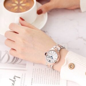 ĐỒNG HỒ NỮ CARTIER BLUE BALL SERIES W3BB0006 DÂY THÉP REPLICA 33MM 7 d1b9c95265586e1 9