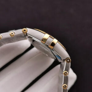 ĐỒNG HỒ NỮ OMEGA CONSTELLATION MẶT VÀNG ĐÍNH ĐÁ REPLICA 28MM 4 dong ho nu omega constellation mat vang dinh da replica 28mm 3 1